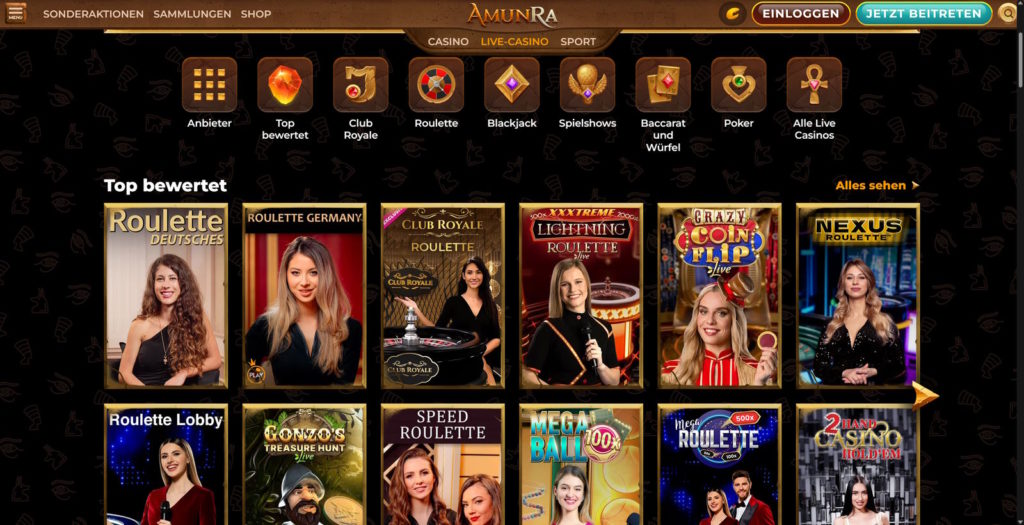 amunra live games